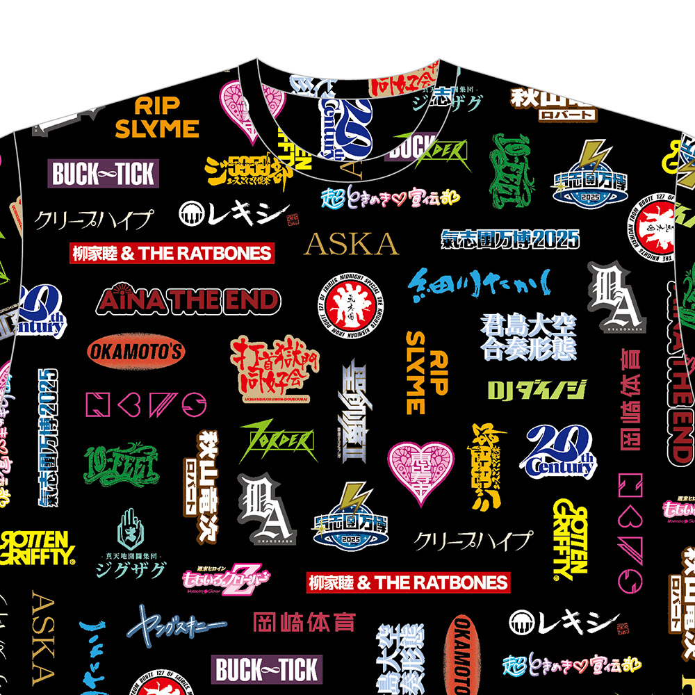 氣志團万博2025公式 Tシャツ「房総総柄総長」 - 氣志團オフィシャル