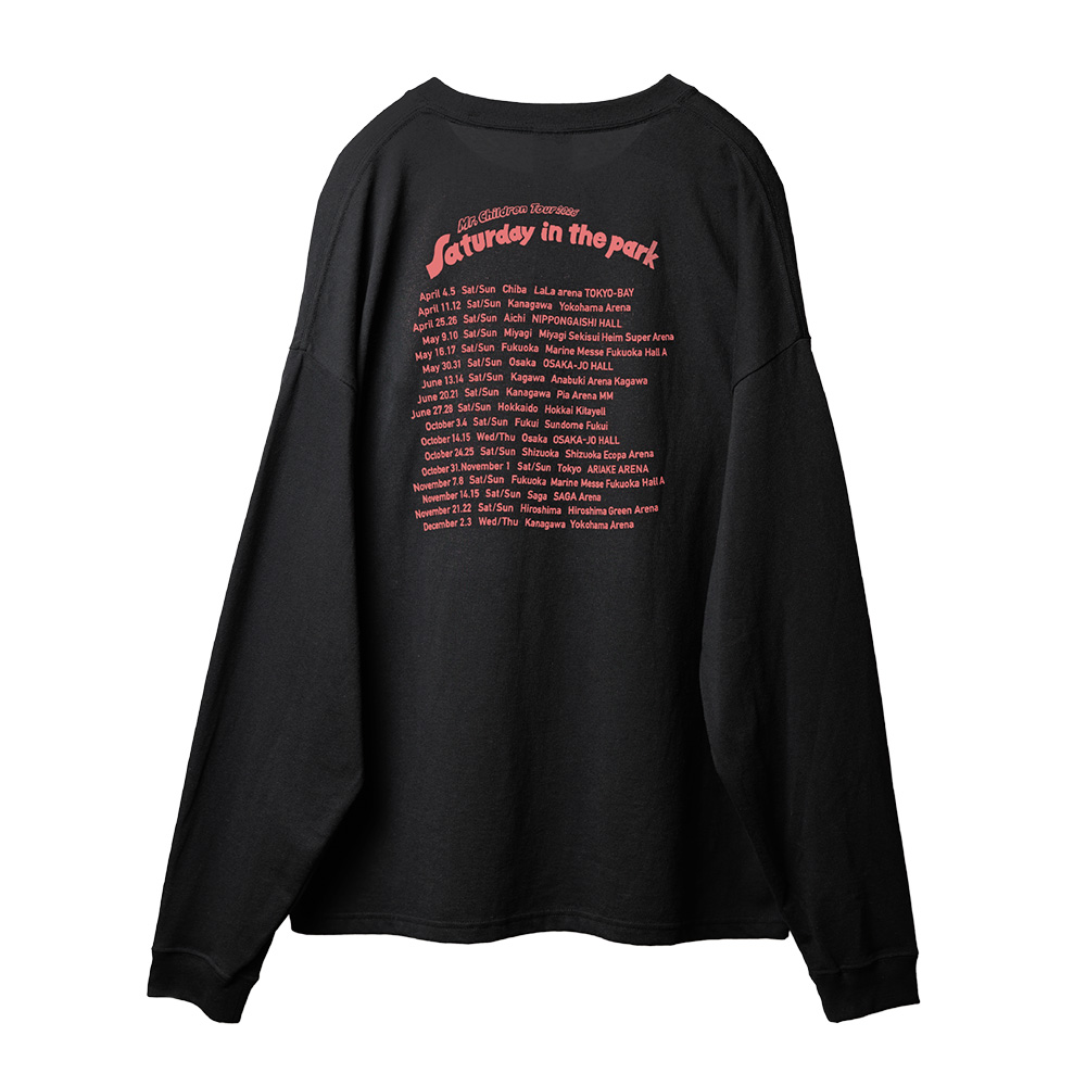 ラベルロングスリーブTシャツ ブラック - Mr.Children 会場受取 事前予約