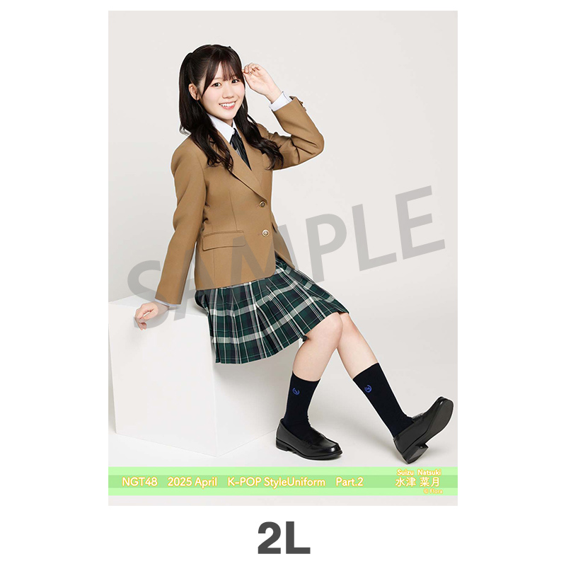NGT48 水津菜月さん アクスタ 2025年4月度 個別生写真5枚セット Vol.1/Part2 水津菜月【2L判