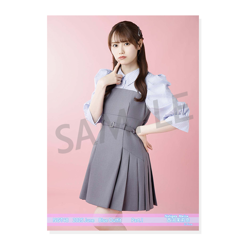 NGT48 西潟茉莉奈 シアターくじ 6月 3点セット(値下げ不可❌) NGT48☆西潟茉莉奈☆アクリルスタンド☆2025年8月ver. シアター