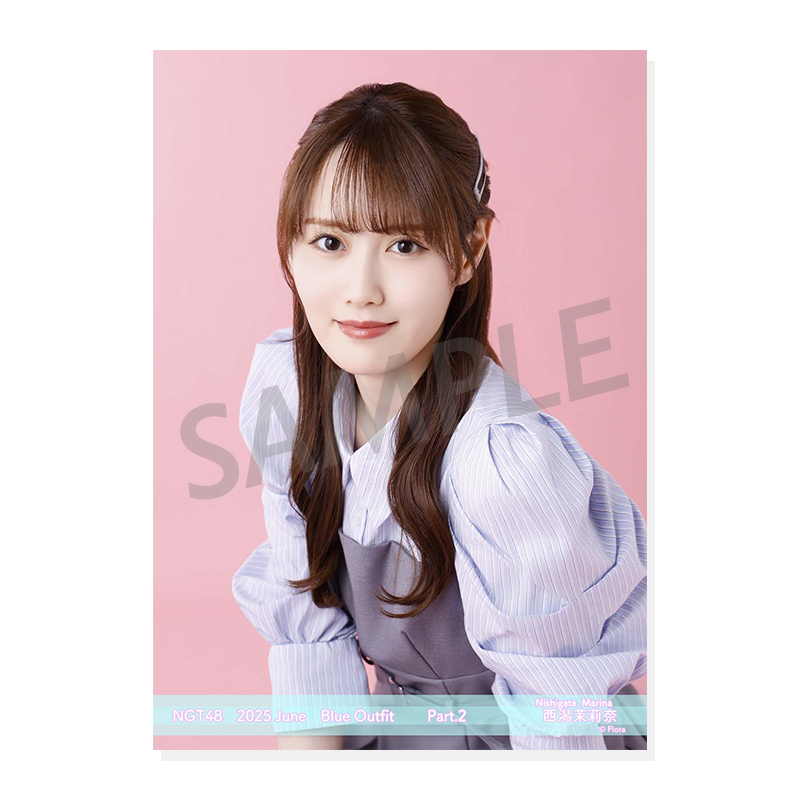 NGT48 シアターくじ　８月　西潟茉莉奈　セミコン NGT48西潟茉莉奈 シアターくじ アクリルスタンド 缶バッチ