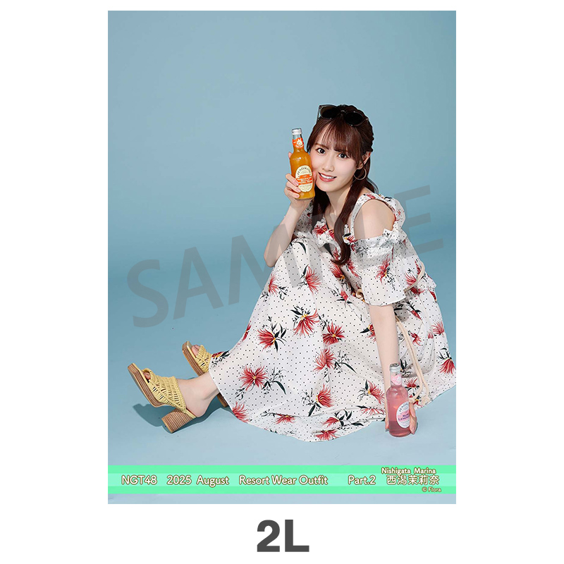 2025年8月度 個別生写真5枚セット Vol.2/Part2 西潟茉莉奈【2L判