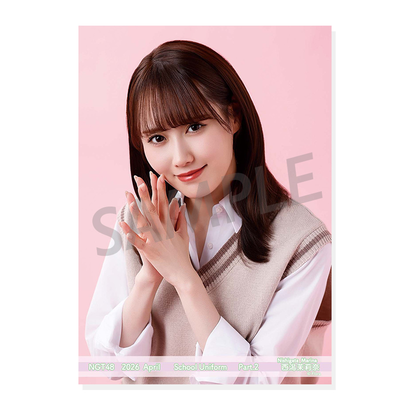2026年4月度 個別生写真5枚セット Vol.1/Part2 西潟茉莉奈【L判サイズ