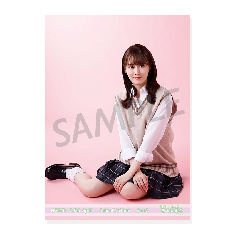 2026年4月度 個別生写真5枚セット Vol.1/Part2 西潟茉莉奈【L判サイズ
