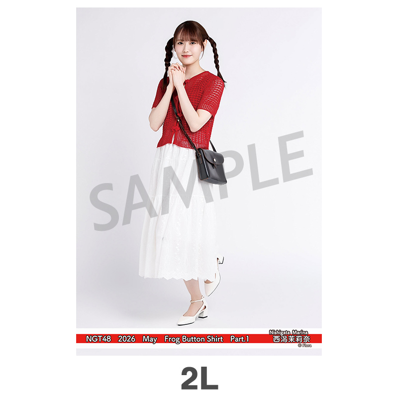 2026年5月度 個別生写真5枚セット Vol.2/Part1 西潟茉莉奈【2L判サイズ