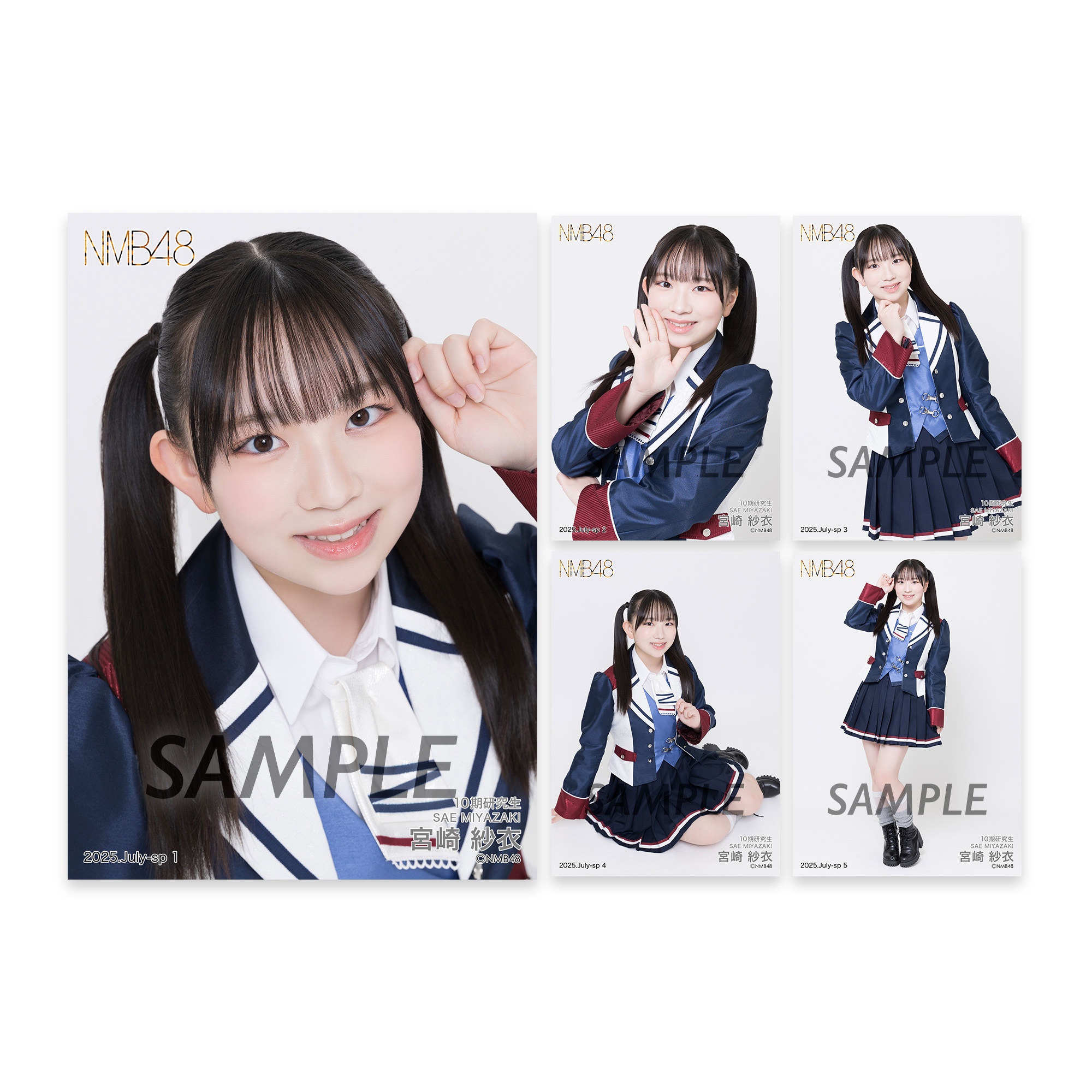 NMB48 宮崎紗衣 直筆サイン入り 生写真 NMB48 宮崎紗衣 直筆サイン入り生写真 14th Anniversary