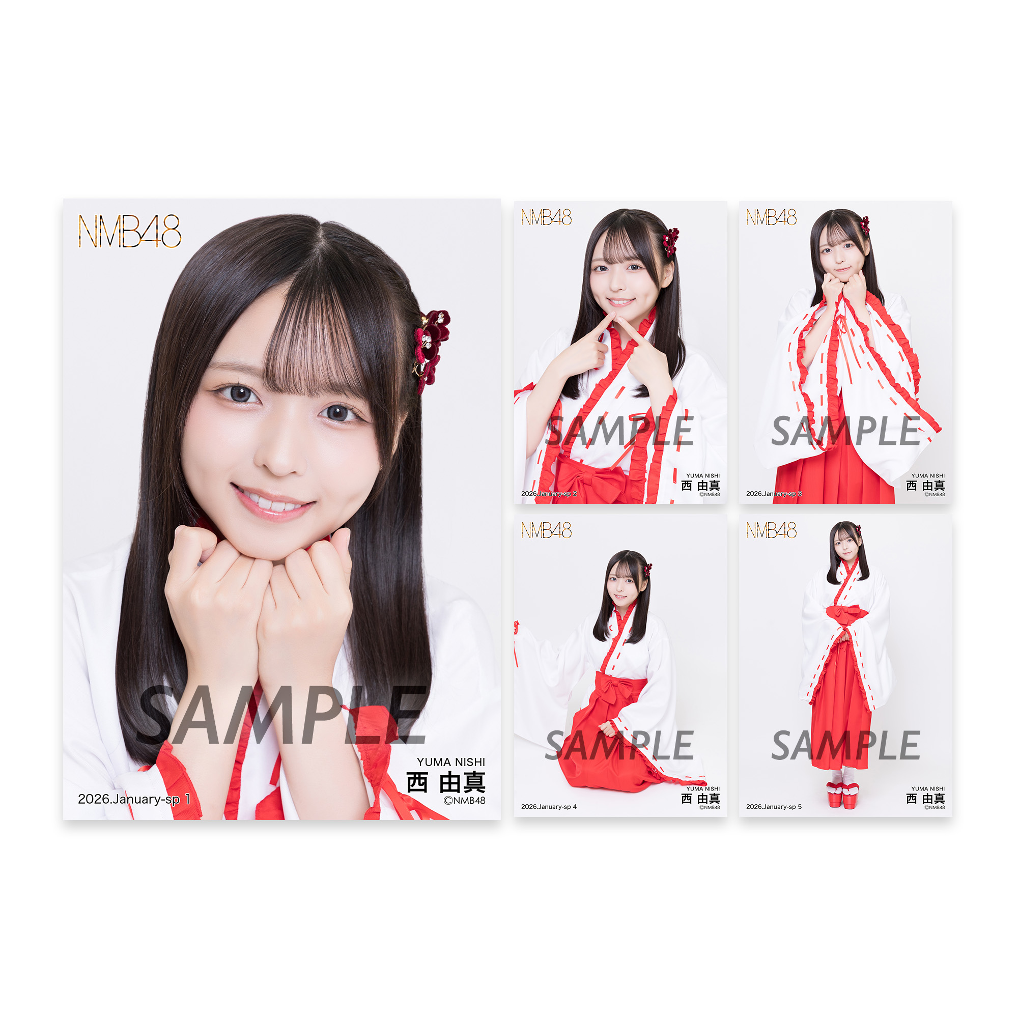 NMB48西由真15th live生写真直筆 NMB48 OFFICIAL GOODS STORE
