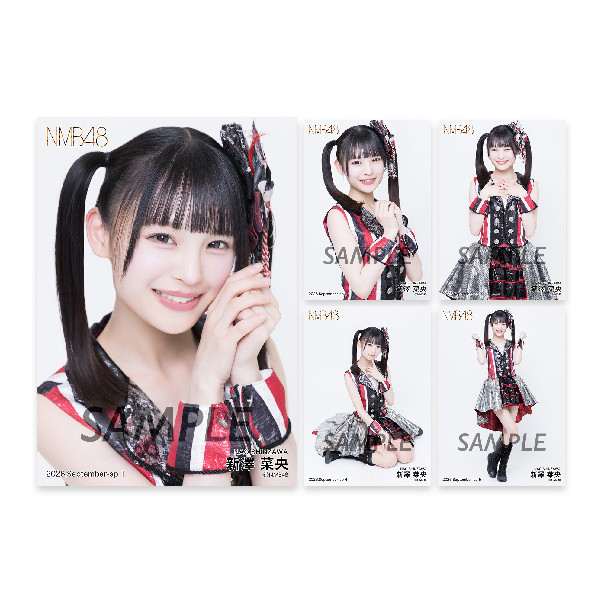 個別生写真5枚セット 2026.September 新澤菜央 - NMB48 OFFICIAL GOODS