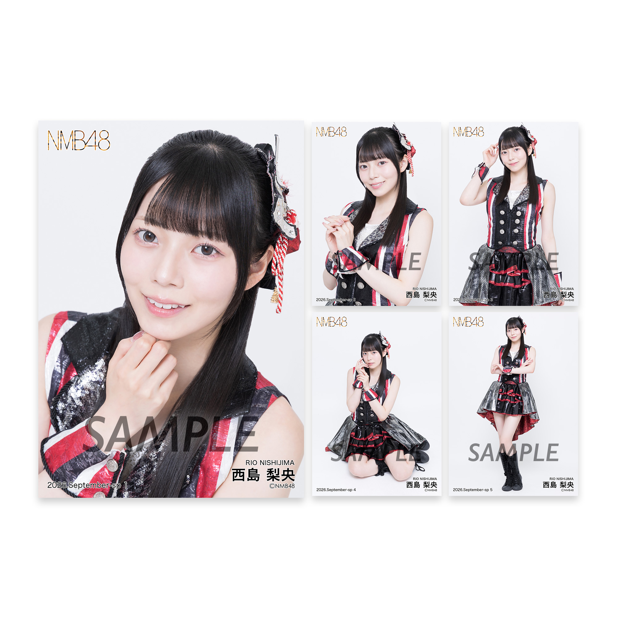 NMB48 西島梨央ちゃん 直筆生写真 NMB48 OFFICIAL GOODS STORE