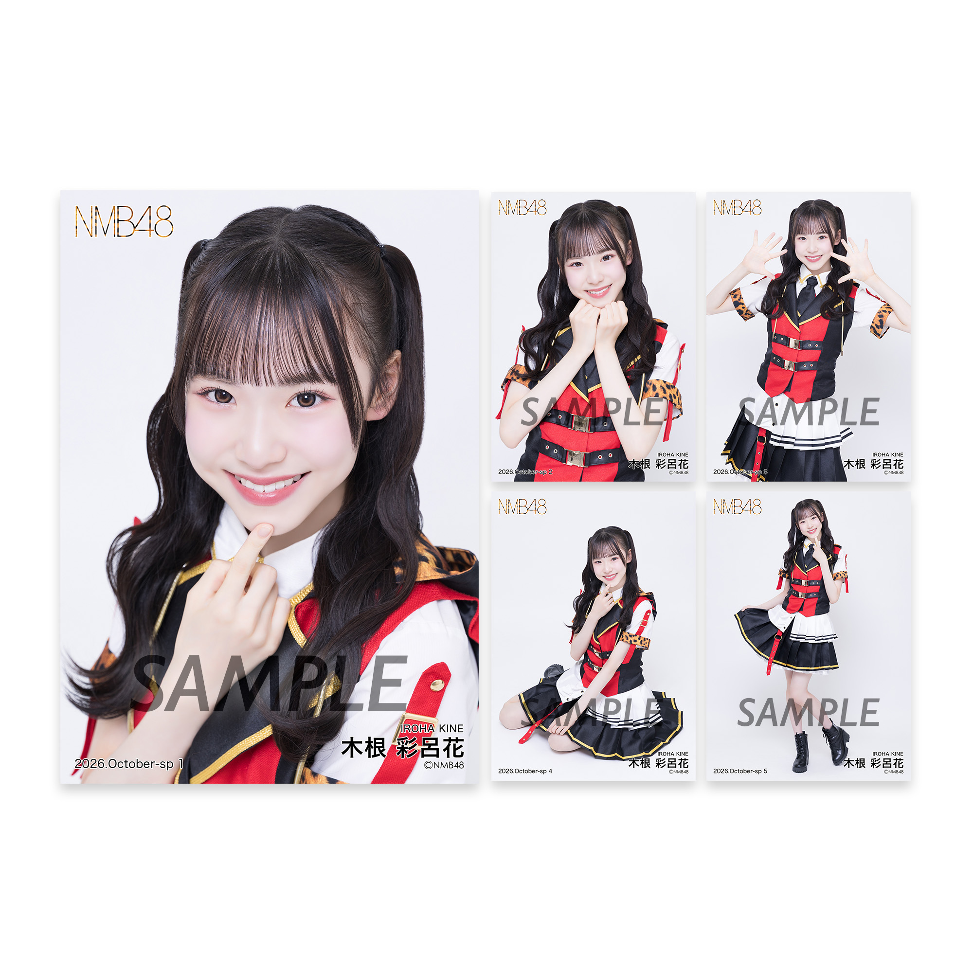 個別生写真5枚セット 2026.October 木根彩呂花 - NMB48 OFFICIAL GOODS