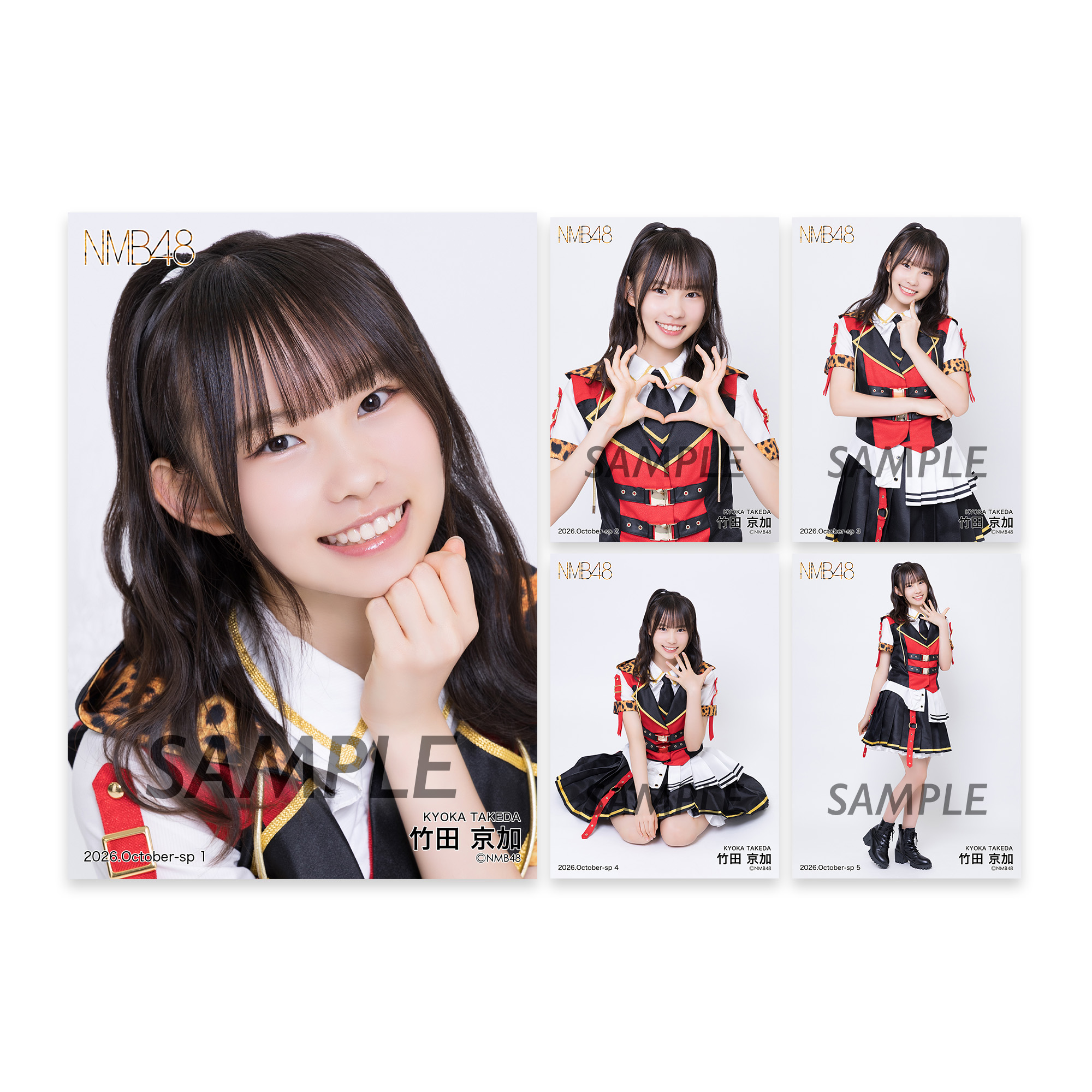個別生写真5枚セット 2026.October 竹田京加 - NMB48 OFFICIAL GOODS STORE