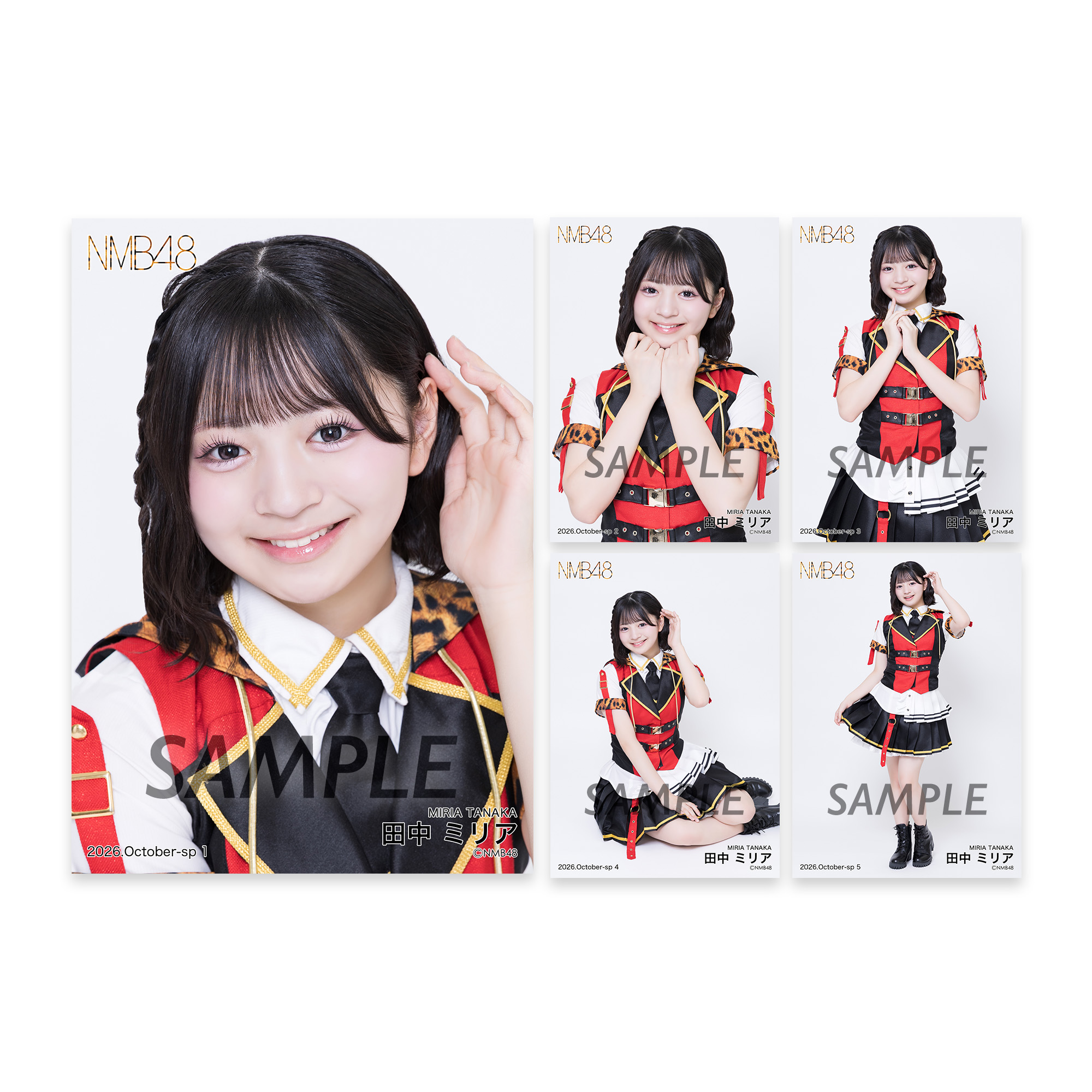 個別生写真5枚セット 2026.October 田中ミリア - NMB48 OFFICIAL GOODS