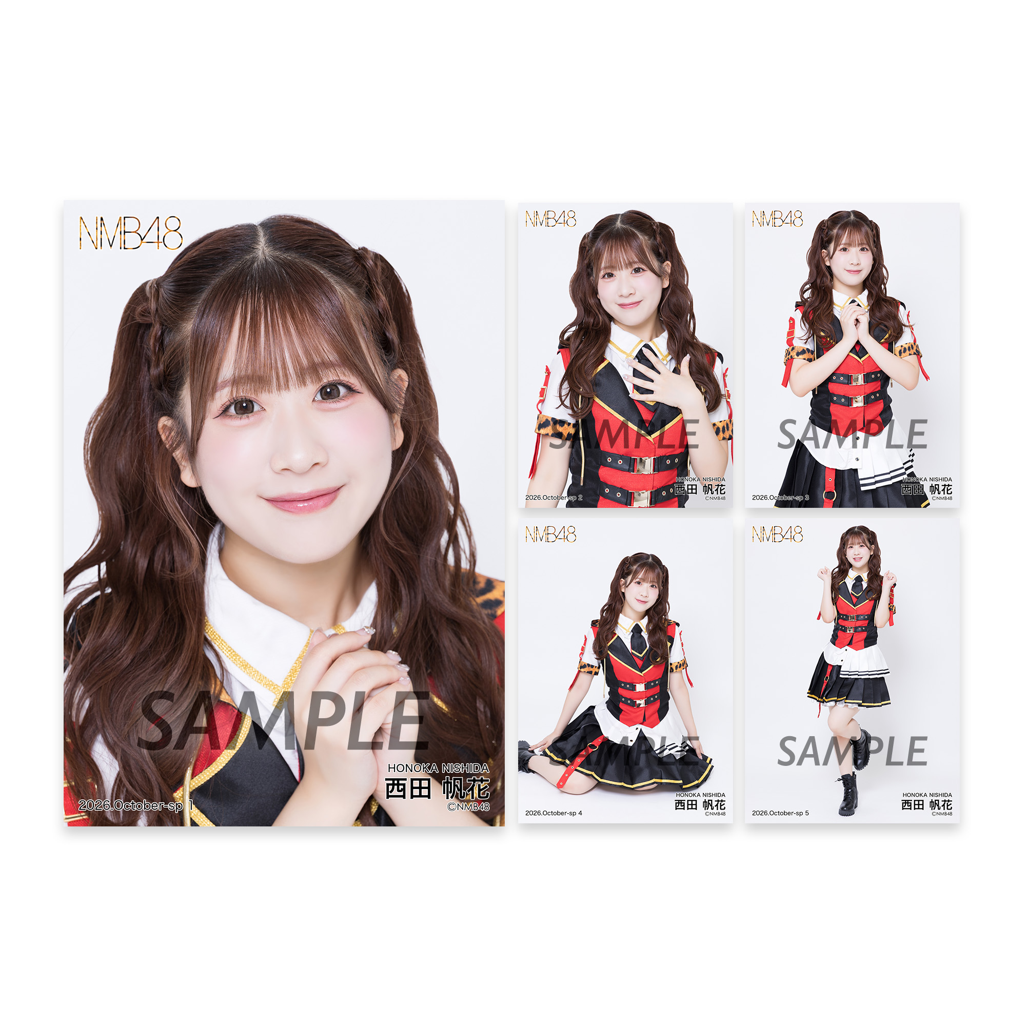西田帆花 NMB48 直筆生写真 NMB48 OFFICIAL GOODS STORE