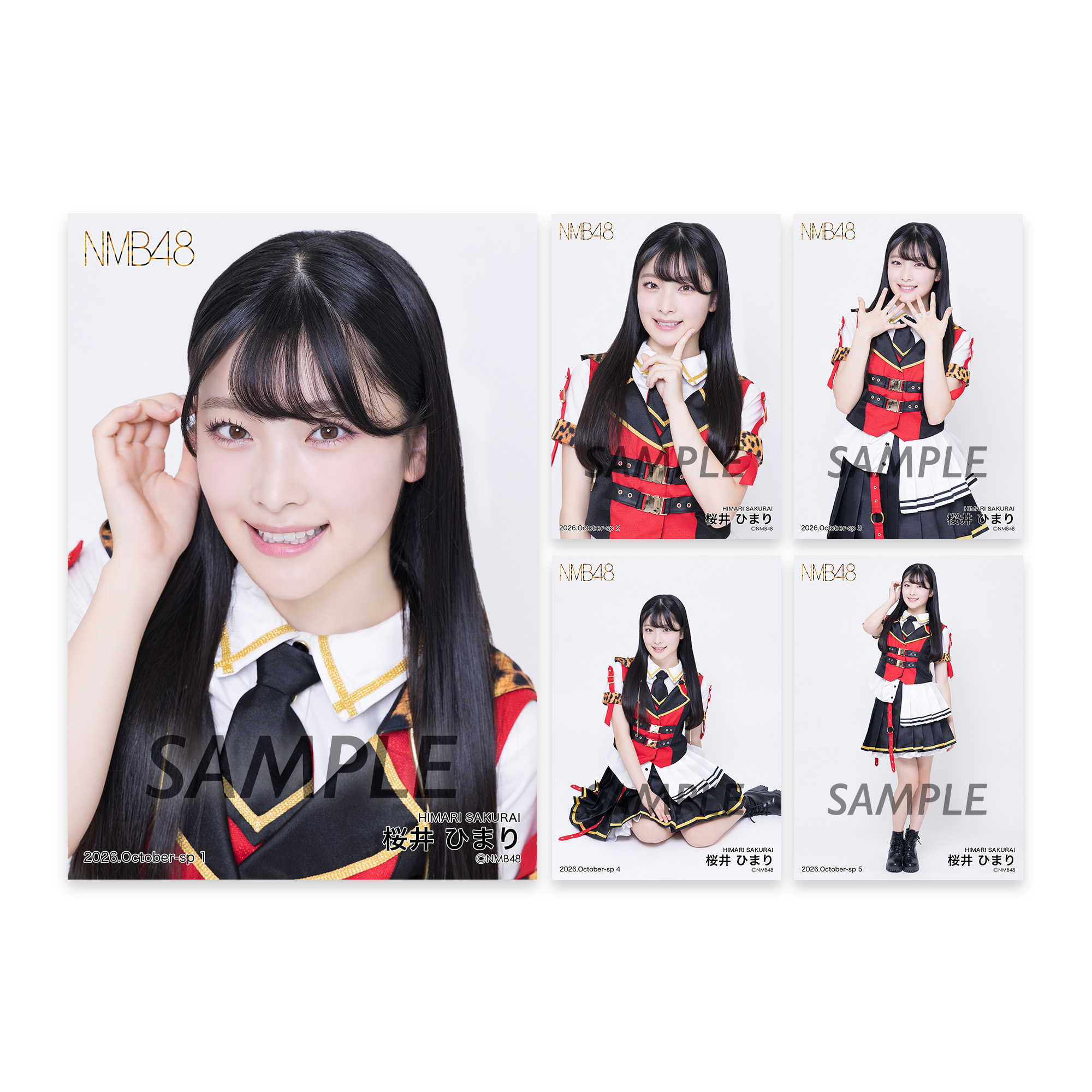 個別生写真5枚セット 2026.October 桜井ひまり - NMB48 OFFICIAL GOODS