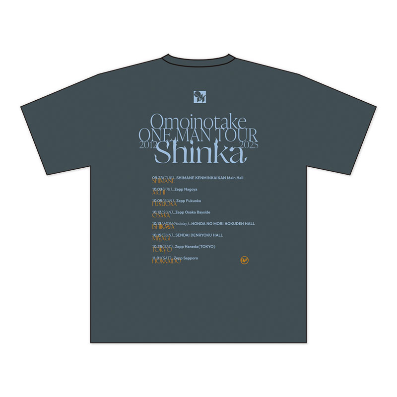 Omoinotake Tシャツ あの映画のチケット Tシャツ(Dark Gray) - Omoinotake Official