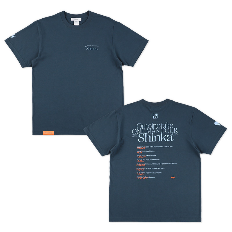 Omoinotake Tシャツ オモタケラボ会員限定】Pieces Tour T-Shirt (Indigo