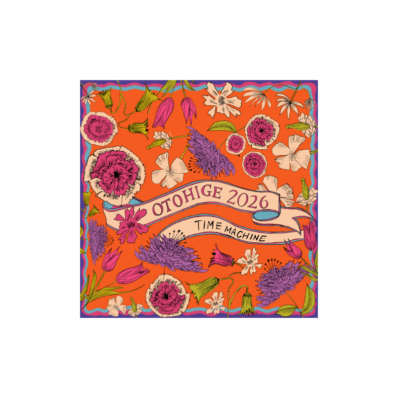 音楽と髭達2026 フラワー BIG バンダナ - 音楽と髭達 OFFICIAL GOODS STORE