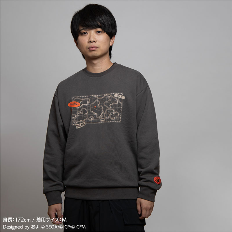 超美品 argue スウェット プルオーバー ブラック F 24AW ラグラン スウェットプルオーバー - プロジェクトセカイ COLORFUL LIVE