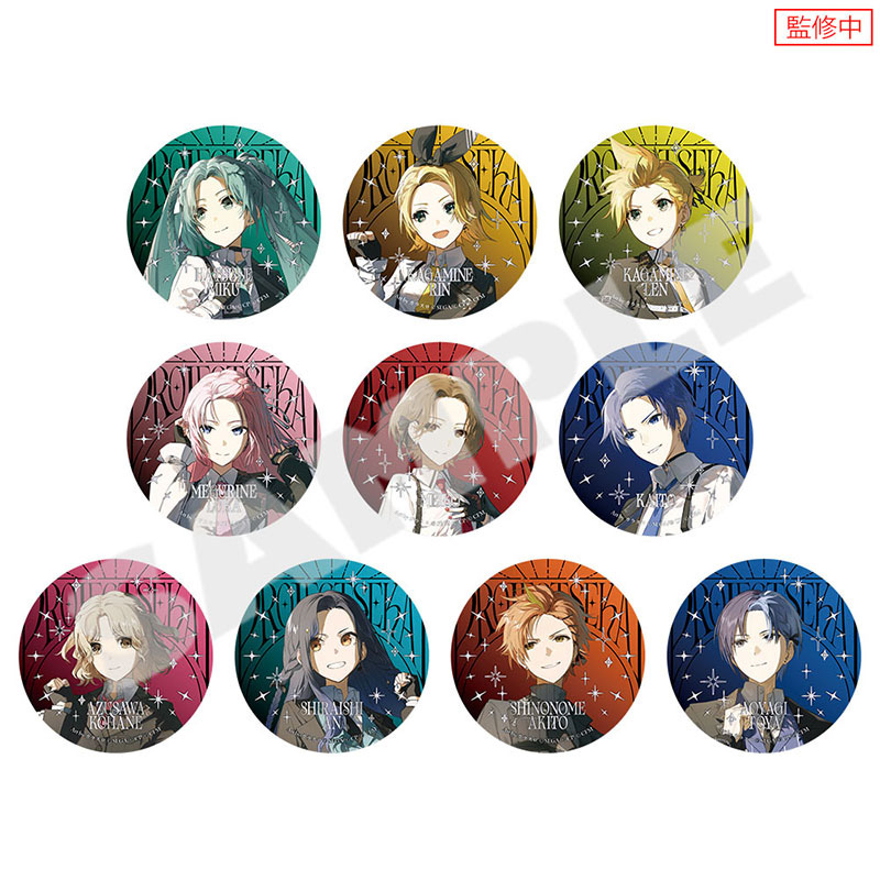 【しおん】昭和レトロVANコレクション SCENE缶バッジ６個　希少 箔押し缶バッジコレクション A BOX バーチャル・シンガー＆Vivid BAD