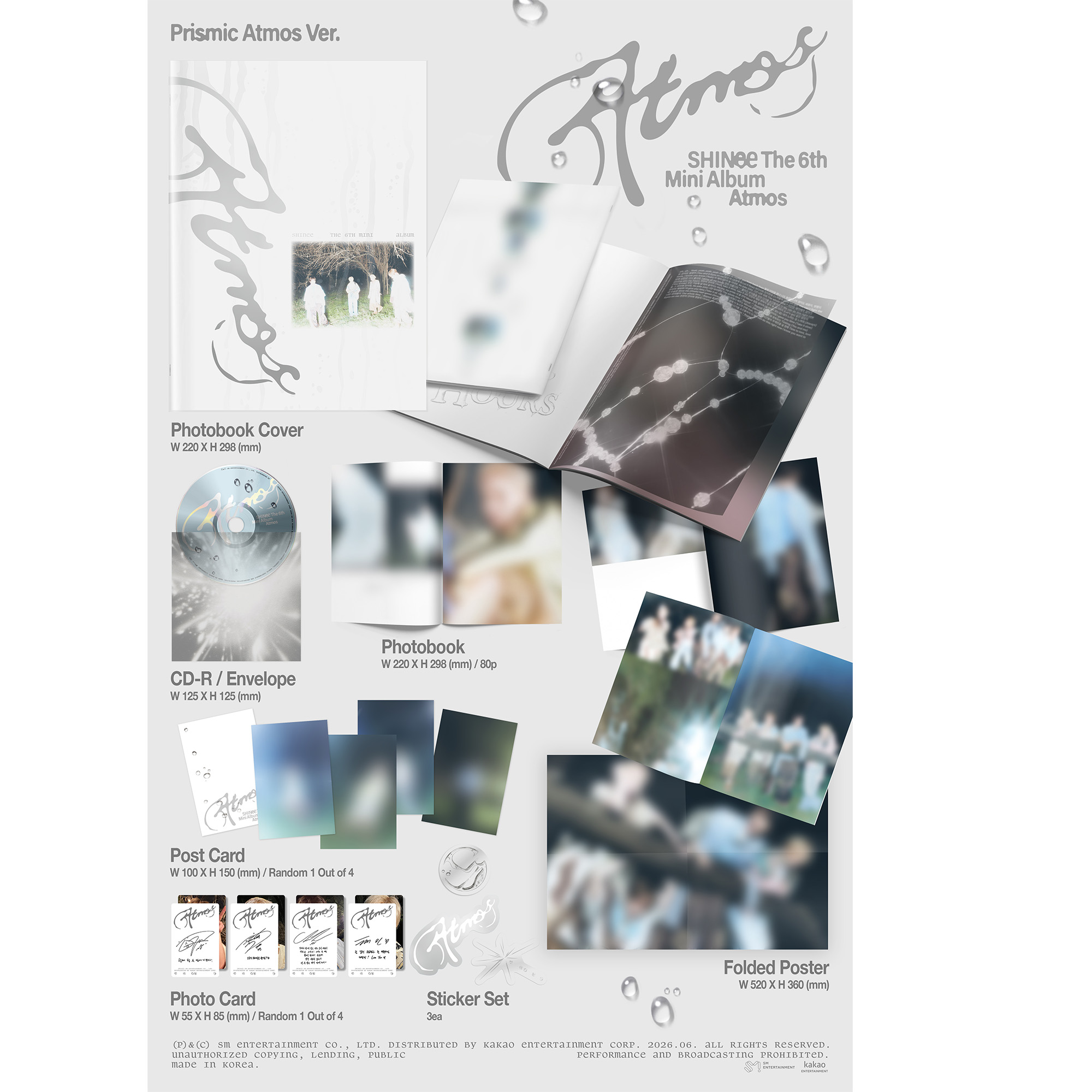 The 6th Mini Album 'Atmos' 全7形態10種セット - ec board SHINee STORE