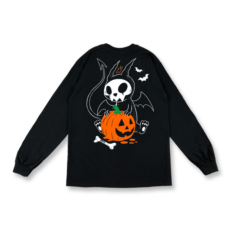 ハロウィン限定 インプロンTee designed by ROLLING CRADLE / BLACK