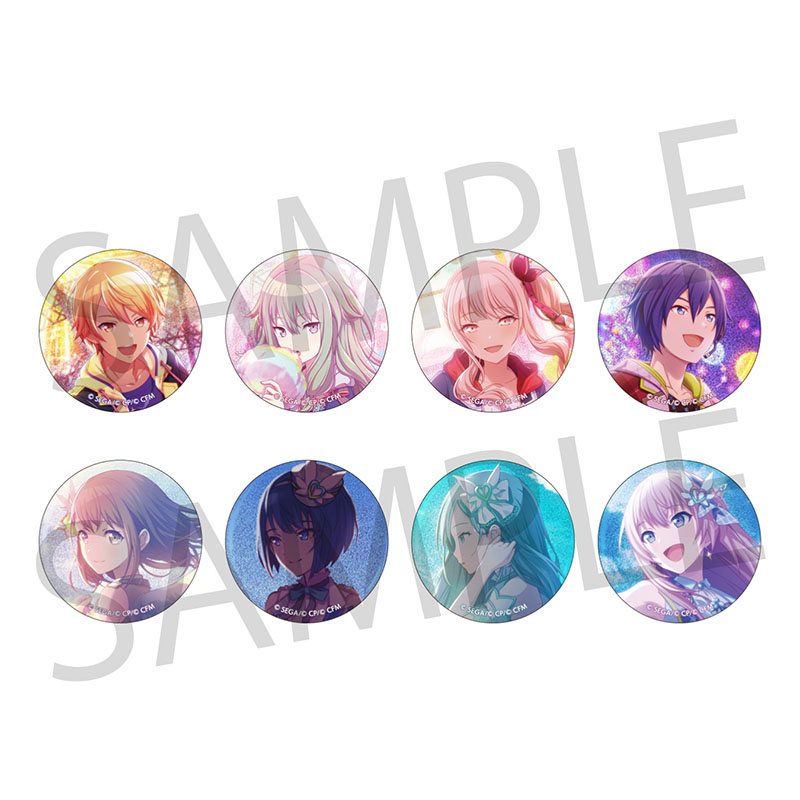 グリッター缶バッジ イベントイラストコレクション vol.6 A - Colorful