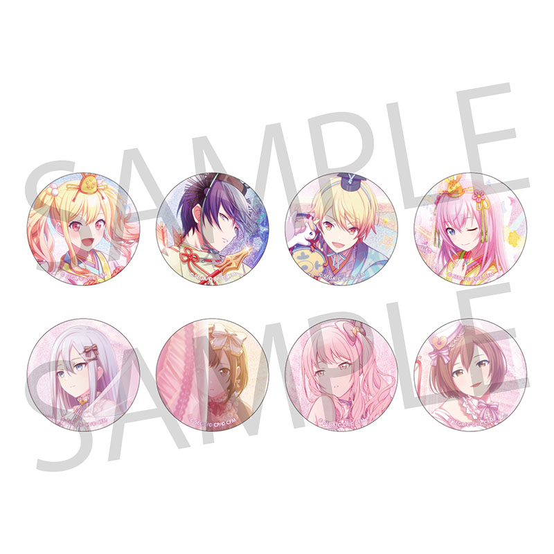グリッター缶バッジ イベントイラストコレクション vol.6 C - Colorful