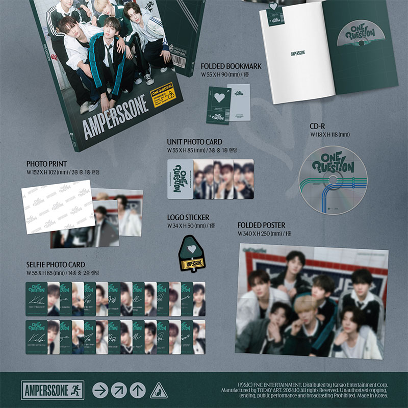 【1部 オンライン個別トーク会 参加権付き】AMPERS&ONE 1st Mini Album [ONE QUESTION] 2枚セット ...