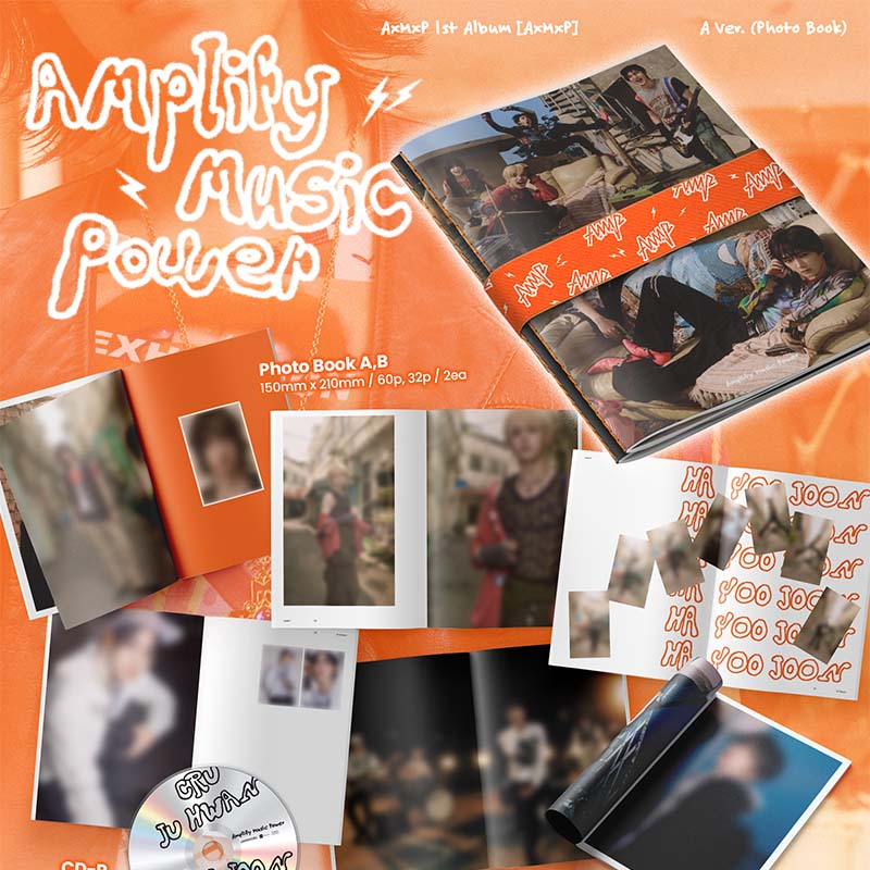 KaoUp up poompat 直筆サイン入りフォトアルバム ピックチャーム 3部 オンライン団体サイン会 抽選権付き】AxMxP 1st Album