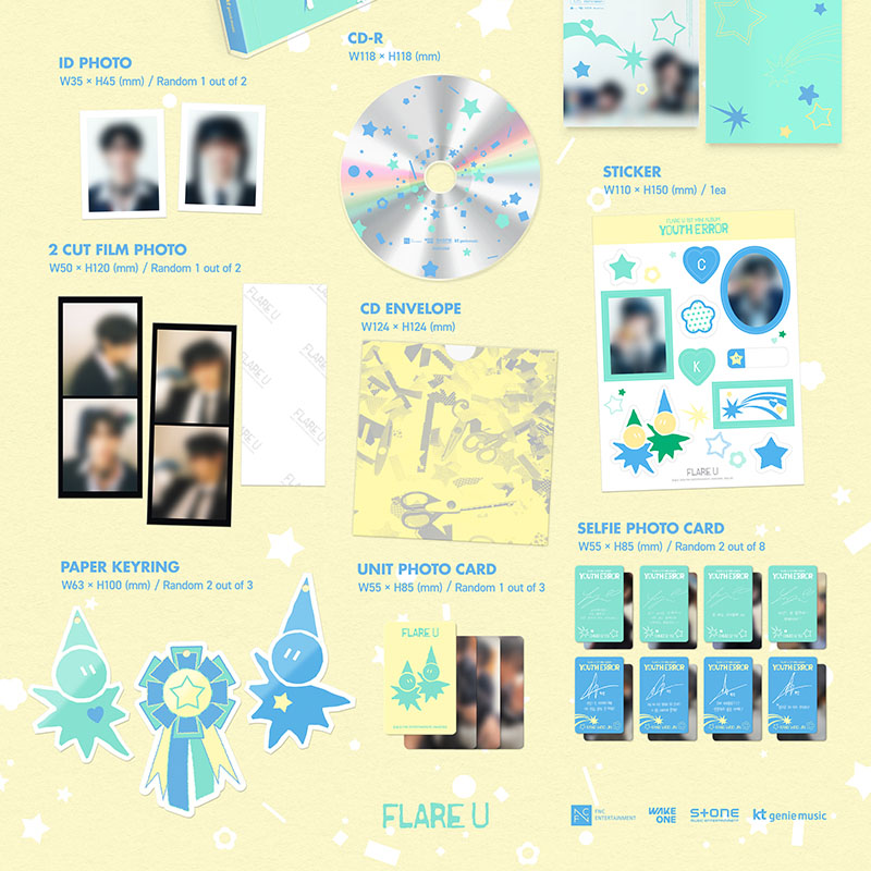 FLARE U チェリブ リブ oliveyoung ラキドロ トレカ セット ラッキードロー限定特典】FLARE U (플레어 유) 1st Mini Album [YOUTH