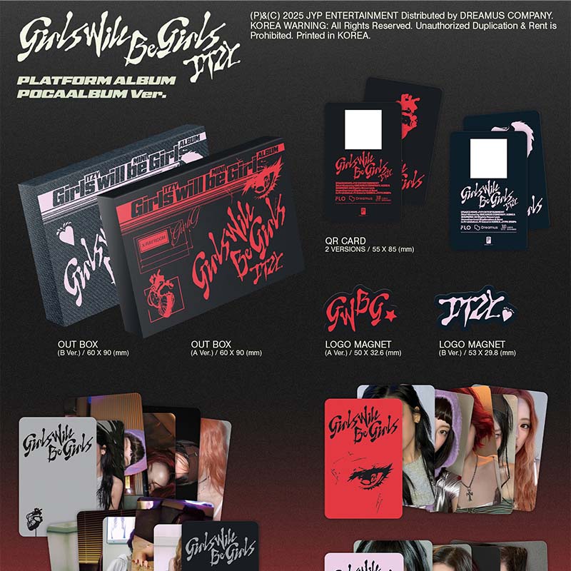 9/13(土) YEJI】ITZY 'Girls Will Be Girls' 2枚セット - Whoop