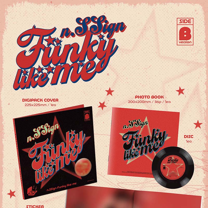 3部 特典会 抽選権付き】n.SSign 'Funky like me' 1枚 - Whoop Japan Store