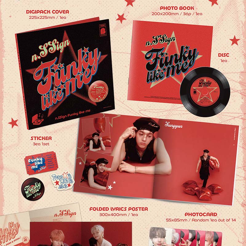 3部 特典会 抽選権付き】n.SSign 'Funky like me' 1枚 - Whoop Japan Store