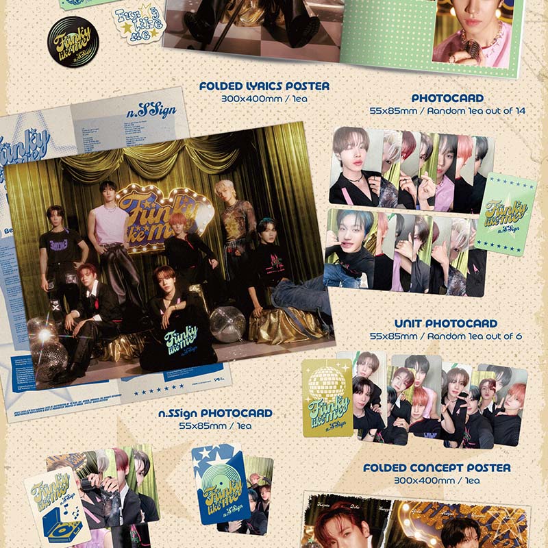 3部 特典会 抽選権付き】n.SSign 'Funky like me' 1枚 - Whoop Japan Store