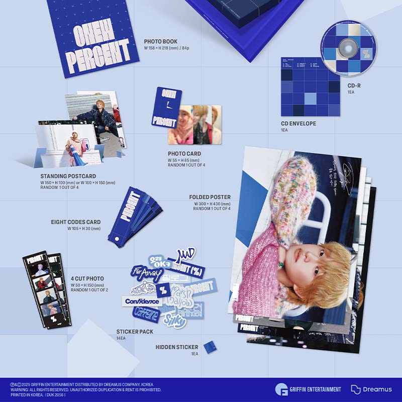 オンラインサイン会抽選権付き】ONEW 2ND ALBUM [PERCENT] 1枚