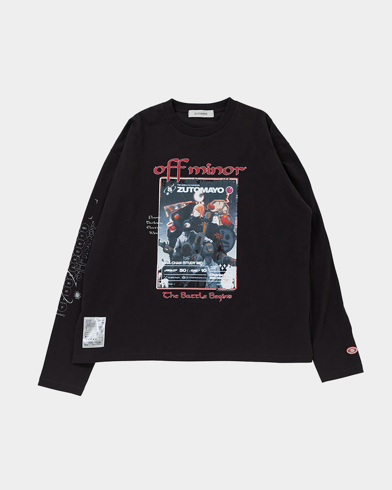 ZUTOMAYO CARD3 Long Tee B (Black) - ZUTOMAYO MART