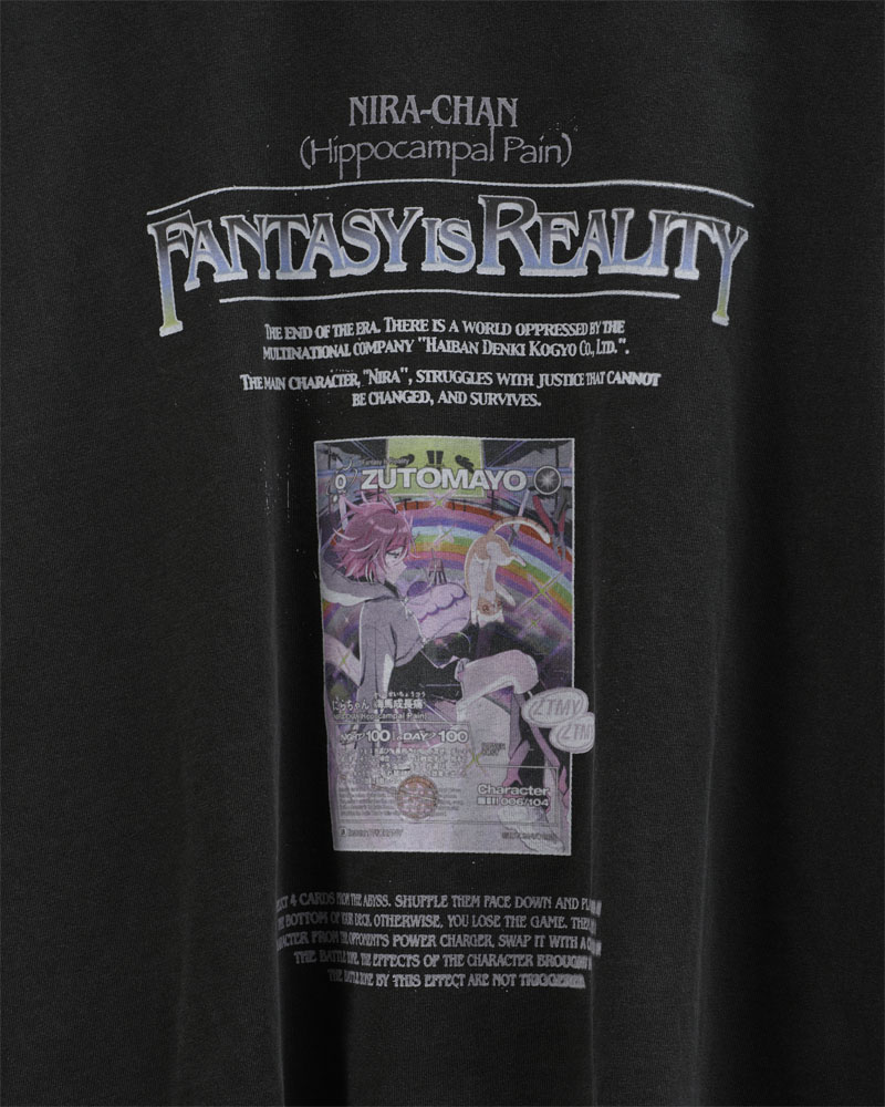 ZUTOMAYO CARD4 Long Tee A (Vintage Black) - ZUTOMAYO MART