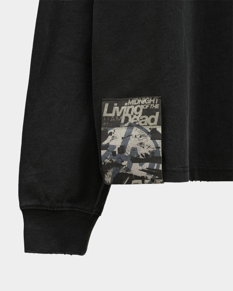 ZUTOMAYO CARD4 Long Tee A (Vintage Black) - ZUTOMAYO MART