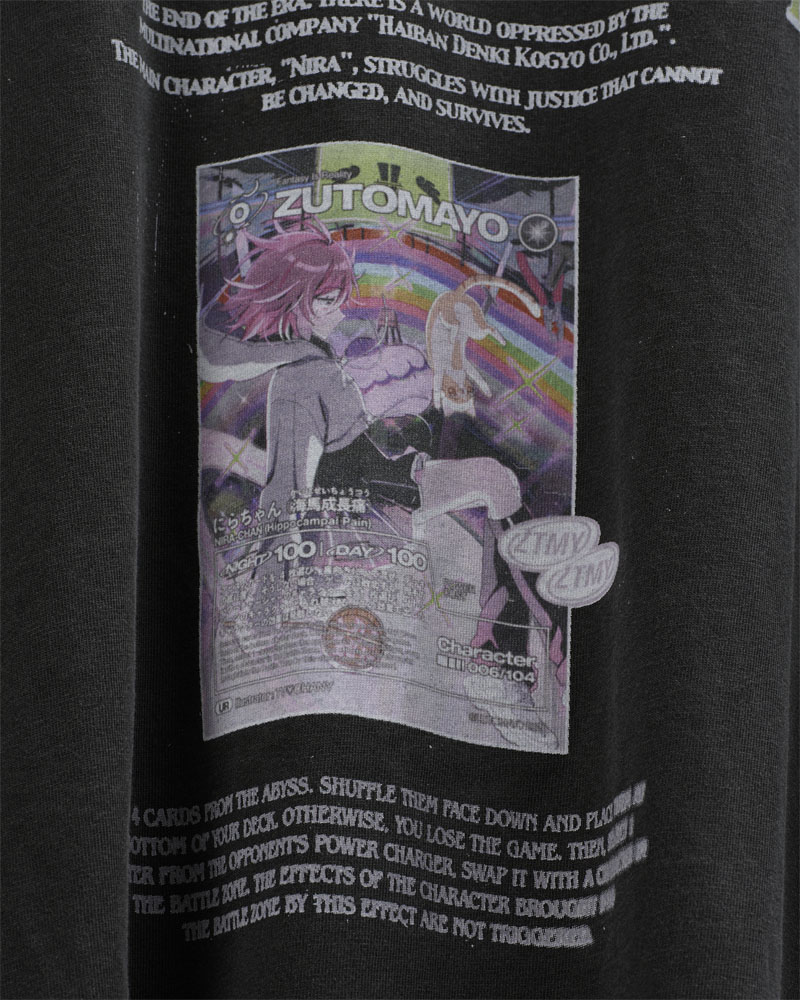 ZUTOMAYO CARD4 Long Tee A (Vintage Black) - ZUTOMAYO MART
