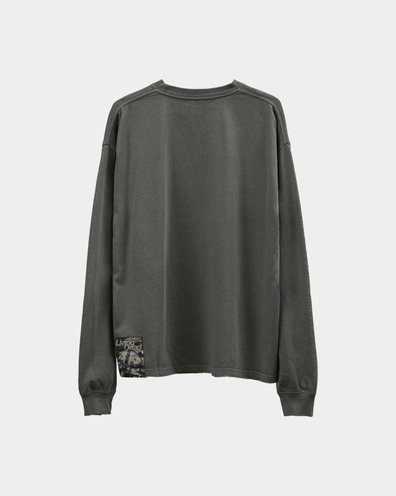 ZUTOMAYO CARD4 Long Tee A (Vintage Gray) - ZUTOMAYO MART