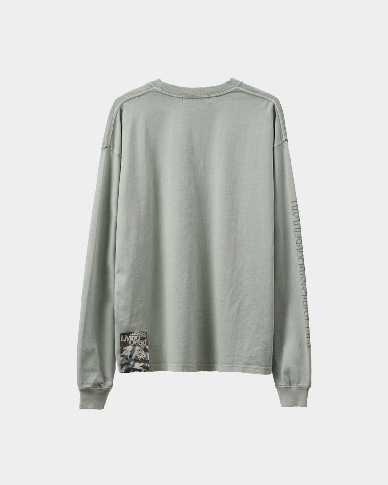 よよよ ZUTOMAYO CARD4 Long Tee B (Vintage Green) - ZUTOMAYO MART