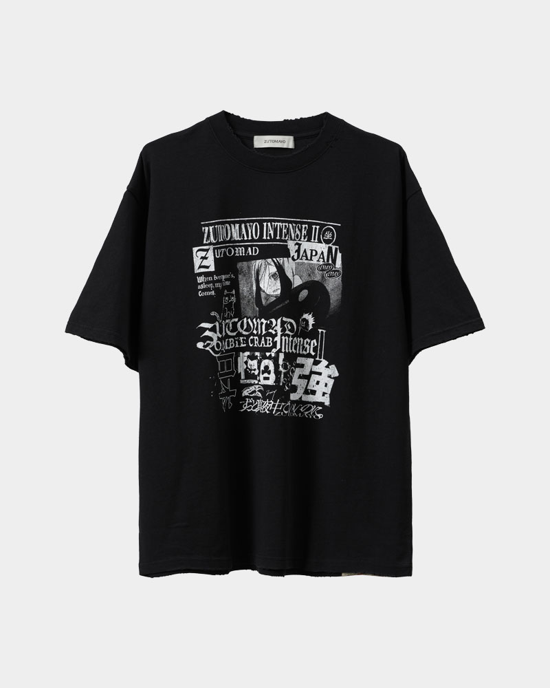 ZUTOMAYO INTENSE II Tour Tee (Vintage Black) - ZUTOMAYO MART