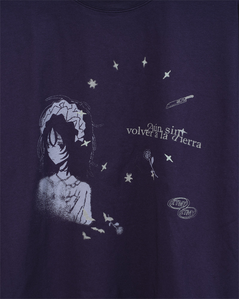 みぅ Medianoche Tee B (Dark Navy) - ZUTOMAYO MART