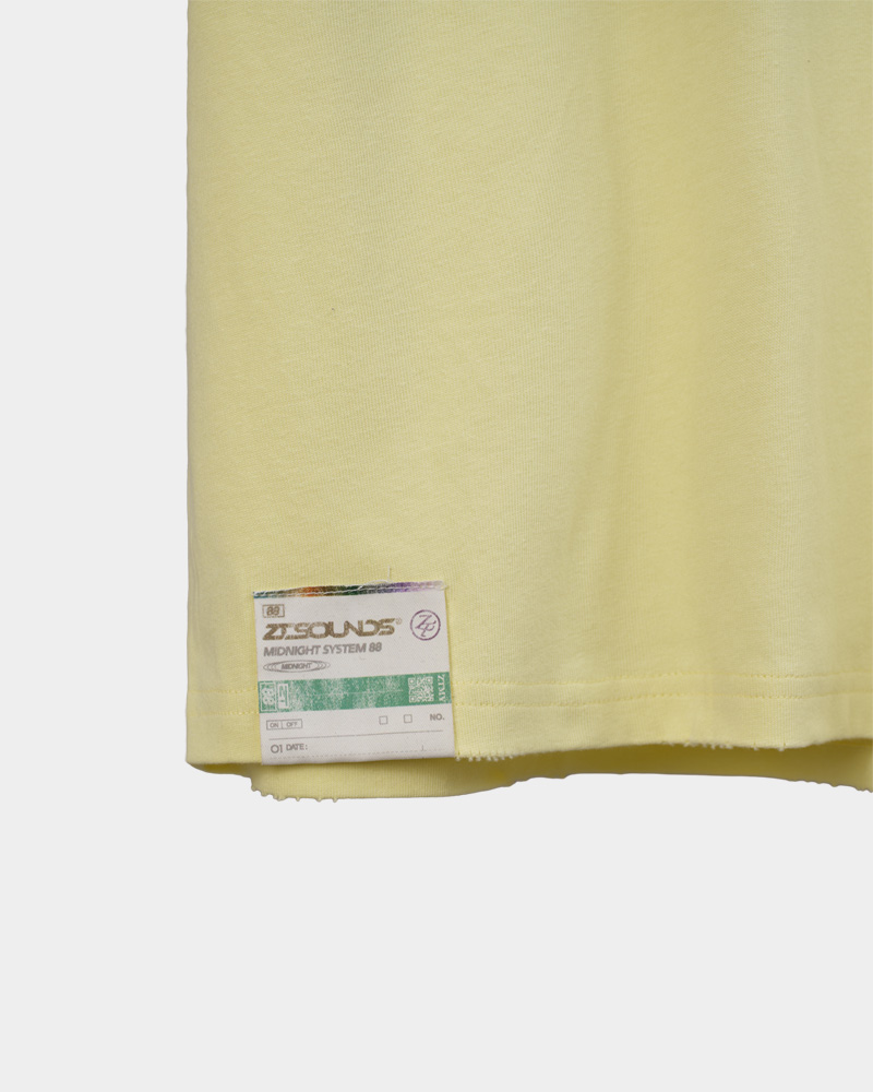 Medianoche Tee B (Vintage Yellow) - ZUTOMAYO MART
