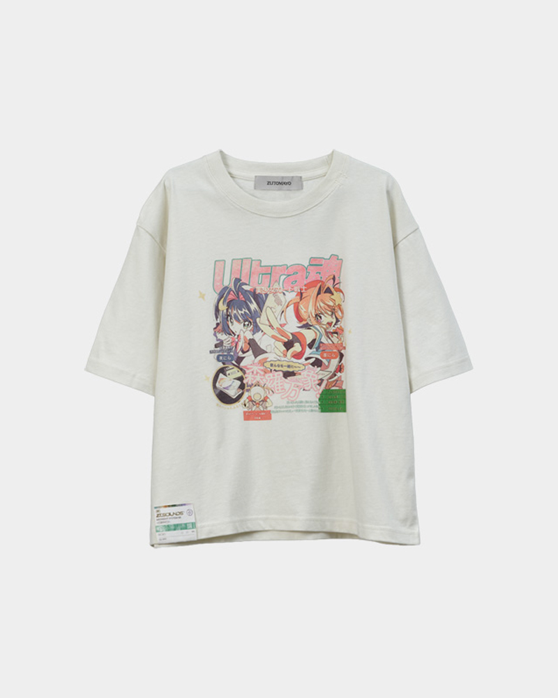 ultra魂 Baby Tee (White) - ZUTOMAYO MART