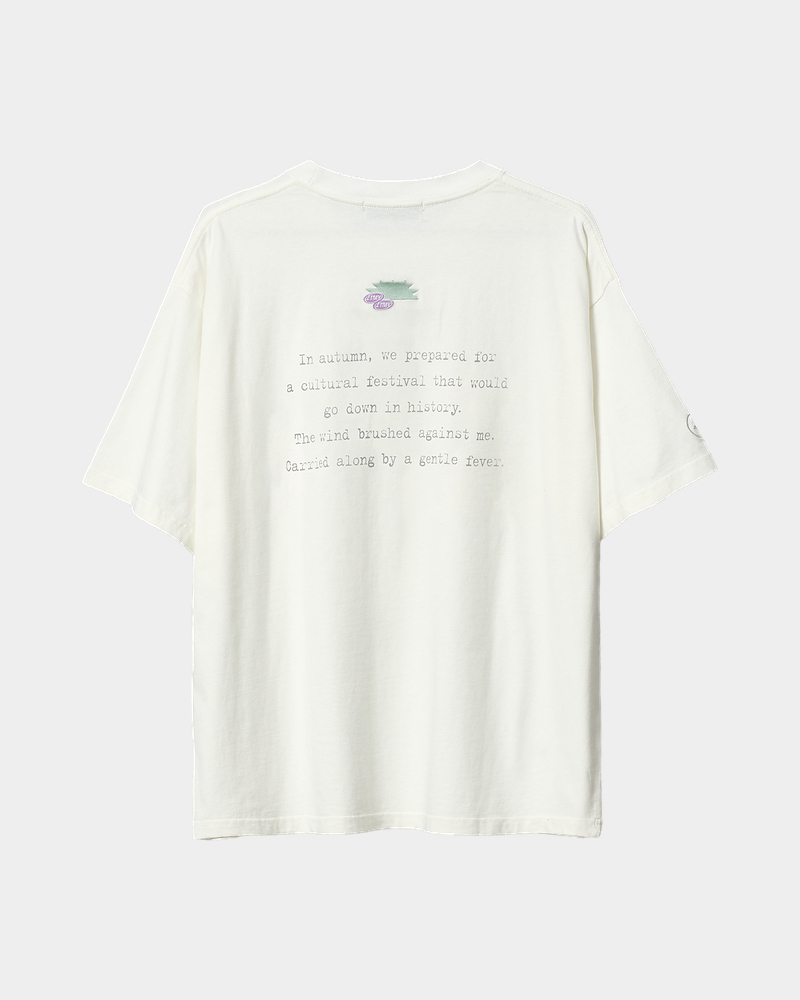 BUNKADENRAI KV Tee (White) - ZUTOMAYO MART