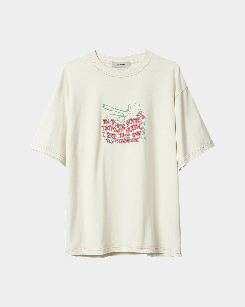 t出品 Microwave Tee (Cream White) - ZUTOMAYO MART