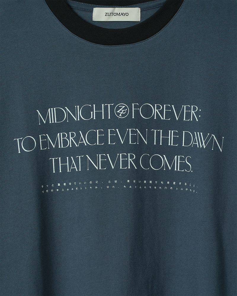 夜天 Midnight Forever Tee (Blue Gray) - ZUTOMAYO MART