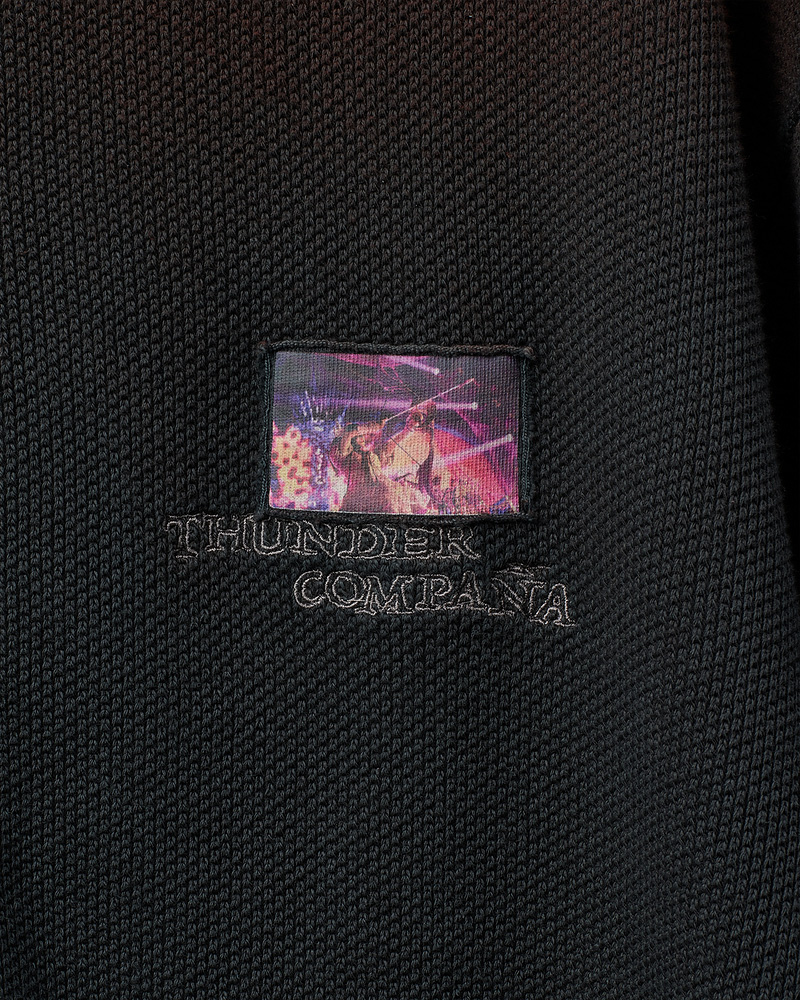 THUNDER CONPAÑA Full-zip Hoodie (Vintage Black) - ZUTOMAYO MART