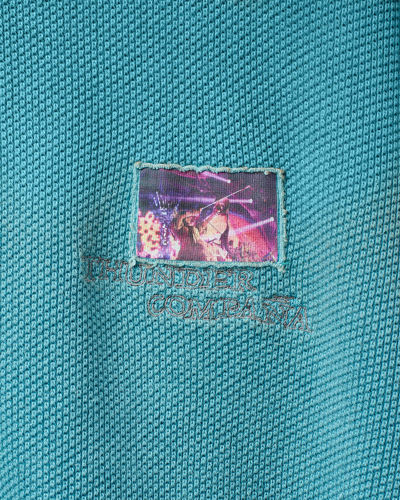 THUNDER CONPAÑA Full-zip Hoodie (Nerd Cyan) - ZUTOMAYO MART